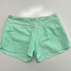 Lululemon Groovy Run Short Petit Dot Fresh Teal Mint 8